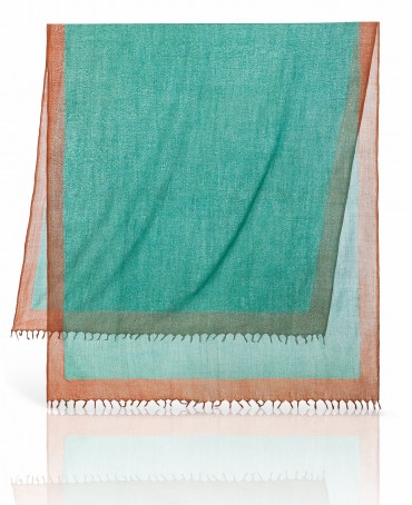 Палантин Унисекс W-BORDE/GREEN.RUST